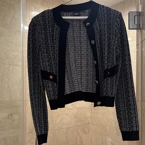 Hugo Boss Monochrome Knit Cardigan